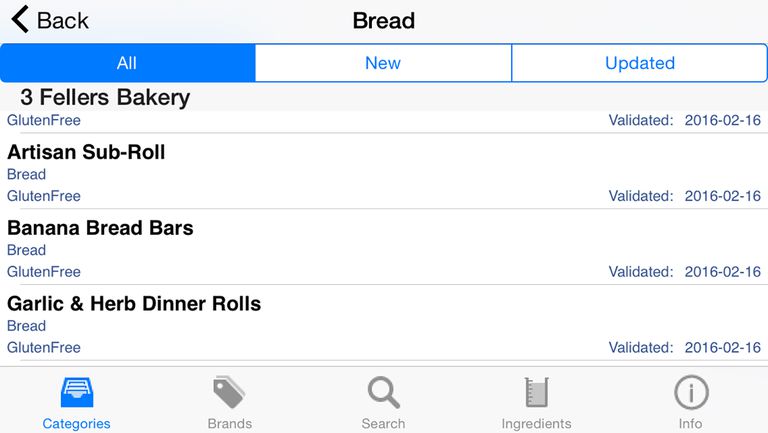 senza glutine, iPhone iPad, menu senza, menu senza glutine